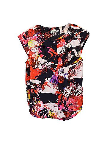 Kenzo Kenzo Printed Crewneck Blouse in Multicolor Polyester (view 1)