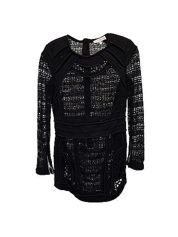 IRO Iro Castely Lace Mini Dress in Black Cotton (view 1)