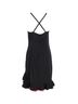 Joseph 100% Silk Black Joseph Cross-Back Two-Tone Hem Dress in Black Silk Size 12 - photo 3