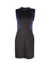 Sandro 100% Synthetic Black Sandro Colorblock Pattern Mini Dress in Black Polyester Size 4 - photo 1