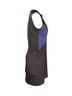 Sandro 100% Synthetic Black Sandro Colorblock Pattern Mini Dress in Black Polyester Size 4 - photo 2