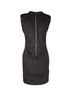 Sandro 100% Synthetic Black Sandro Colorblock Pattern Mini Dress in Black Polyester Size 4 - photo 3