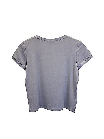 Giorgio Armani Armani Collezioni Short Sleeve T-shirt in Light Grey Viscose (view 2)