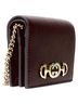 Gucci 100% Leather Burgundy Gucci 570660 Zumi burgundy red GG Horsebit bi-fold wallet on chain mini bag One size - photo 4