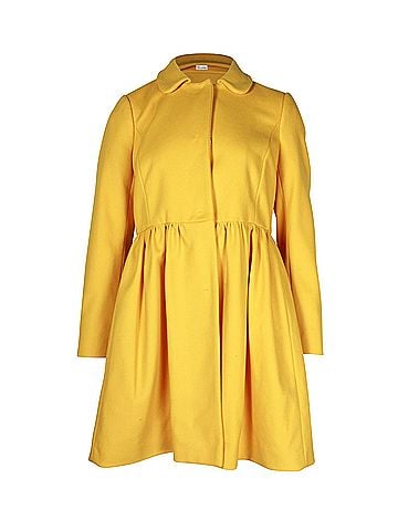 Kea and Joby Red Valentino Coat Dress in Yellow Wool (view 1)