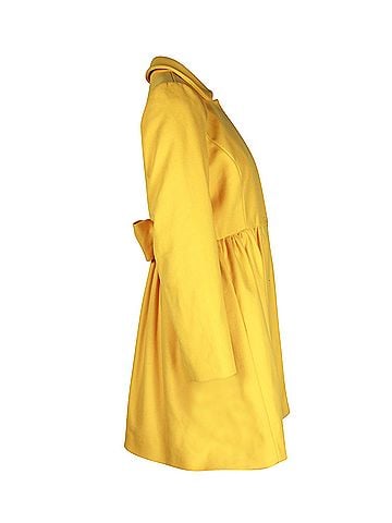 Kea and Joby Red Valentino Coat Dress in Yellow Wool (view 2)