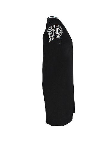 Kenzo Kenzo Logo Printed T-shirt Dress in Black Cotton (view 2)