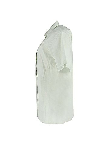 Victoria Beckham  Victoria Beckham Check Print Shirt in Green Cotton (view 2)