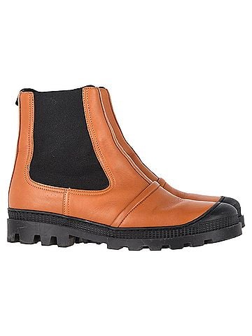 Loewe Loewe Chelsea Boots in Tan Leather (view 1)