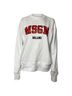 MSGM 100% Cotton White MSGM Logo Sweater in White Cotton Size 6 - photo 1