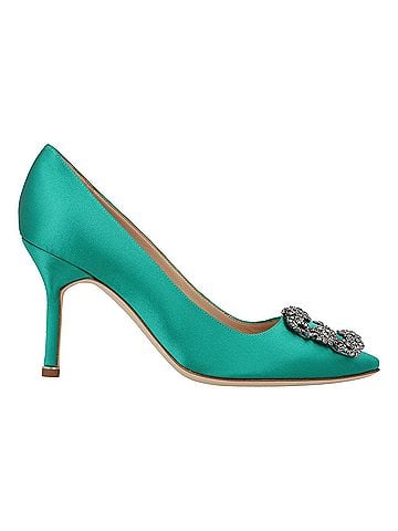 Manolo Blahnik Manolo Blahnik Hangisi 090 Pumps Green (view 1)