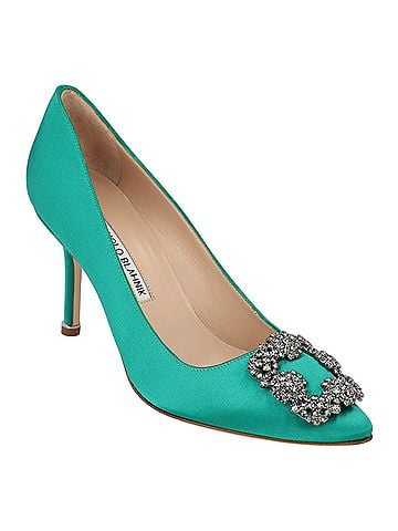 Manolo Blahnik Manolo Blahnik Hangisi 090 Pumps Green (view 2)