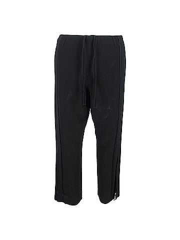 Ann Demeulemeester  Ann Demeulemeester Drawstring Wide-Leg Trousers in Black Wool (view 1)