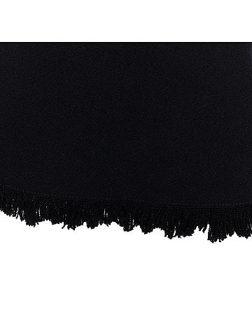 Tom Ford Tom Ford Virgin Wool Cotton Fringe Trim Crop Sleeved Fitted Top (view 2)