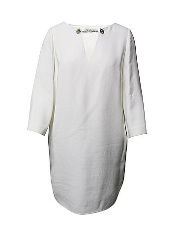 Emilio Pucci Emilio Pucci Chain Neck Tunic Dress in White Silk (view 1)