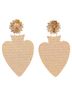 Mercedes Salazar 100% Metal Gold Toned Mercedes Salazar Resin Crystal Rose Dangling Clip On Earrings One size - photo 6