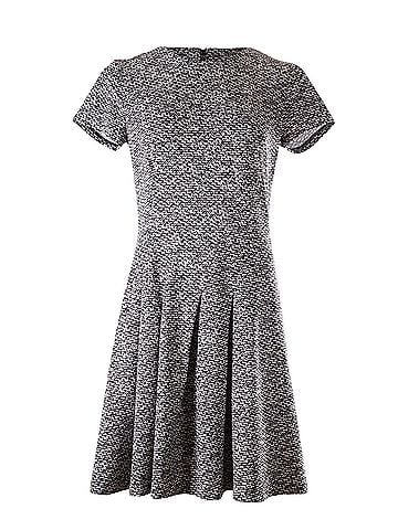 Michael Kors Michael Kors Knitted Dress in Black and White Viscose (view 1)