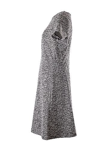 Michael Kors Michael Kors Knitted Dress in Black and White Viscose (view 2)