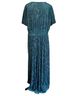 Baltic Born 93% Polyester 7% Spandex 100% Polyester Floral Teal Casual Dress Size 1X - photo 2