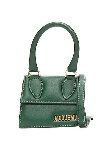 Jacquemus Jacquemus Le Chiquito Calfskin Gold Logo Mini Crossbody Bag (view 1)