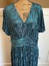 Baltic Born 93% Polyester 7% Spandex 100% Polyester Floral Teal Casual Dress Size 1X - photo 7