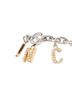 Gucci 100% Metal Silver Toned Gucci Balenciaga Hacker Project silver GG B logo charms bracelet One size - photo 3