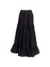 Stella McCartney 100% Silk Black Stella McCartney silk crin flounce hem tie midi skirt Size 2 - photo 1