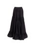 Stella McCartney 100% Silk Black Stella McCartney silk crin flounce hem tie midi skirt Size 2 - photo 3