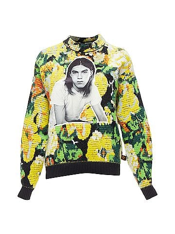 Louis Vuitton Louis Vuitton David Sims floral jacquard portrasweater (view 1)