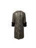 Tory Burch 100% Silk Multi Color Tory Burch Animal Print Jacquard Coat with Fur Sleeves in Multicolor Silk Size XS - photo 3