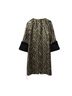 Tory Burch 100% Silk Multi Color Tory Burch Animal Print Jacquard Coat with Fur Sleeves in Multicolor Silk Size XS - photo 4