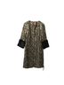 Tory Burch 100% Silk Multi Color Tory Burch Animal Print Jacquard Coat with Fur Sleeves in Multicolor Silk Size XS - photo 5