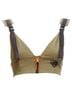 Prada 100% Cotton Green Prada zip khaki technical strap bra top Size 6 - photo 1