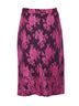 Erdem 100% Other Pink Erdem Shawna Floral Lace Skirt in Pink Viscose Size 10 - photo 2