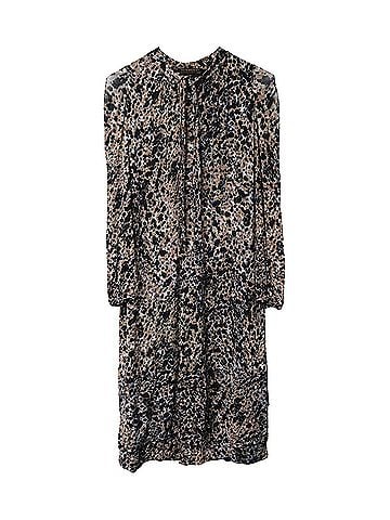 Burberry Burberry Printed Midi Dress in Multicolor Rayon (view 2)