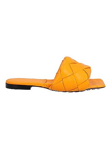Bottega Veneta Bottega Veneta Lido Flat Sandal orange (view 1)