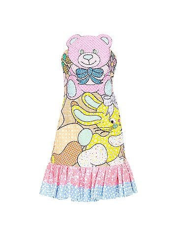 Moschino MOSCHINO COUTURE! 2022 Runway Calico Animals pink sequinned beaded dress IT40 S (view 1)