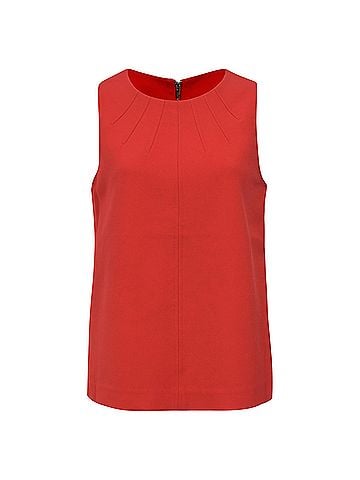Diane von Furstenberg Diane Von Furstenberg Sleeveless Top in Red Polyester (view 1)