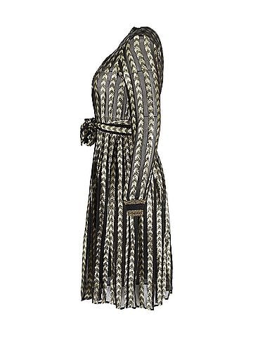 Dodo Bar Or Dodo Bar Or Soraya Metallic Shirt Dress in Black Viscose (view 2)