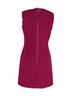 Victoria Beckham 100% Wool Purple Victoria Beckham Sleeveless Mini Dress in Red Violet Wool Size 12 - photo 3