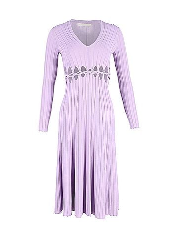 Dion Lee Dion Lee Pinnacle Braid Dress In Purple Viscose (view 1)