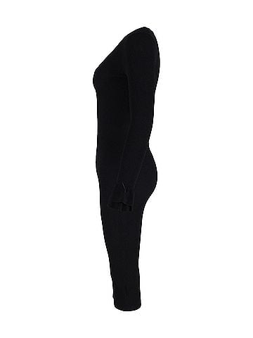 Michael Kors Michael Kors V-neck Knitted Dress in Black Viscose (view 2)