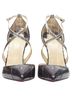 Christian Louboutin 100% Leather Black Christian Louboutin metallic cross strap pump Size EU 36 - photo 3