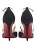 Christian Louboutin 100% Leather Black Christian Louboutin metallic cross strap pump Size EU 36 - photo 5