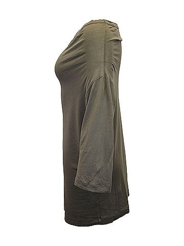 Dries Van Noten Dries Van Noten Off-Shoulder Mini Dress in Olive Cotton (view 2)