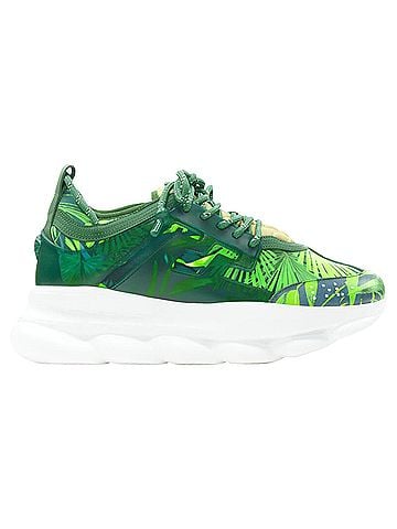 Versace Versace Chain Reaction Jungle Print chunky sole sneaker (view 1)