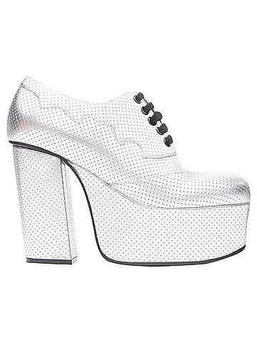 Gucci Gucci Otis metallic chunky platform block heel bootie mule (view 1)