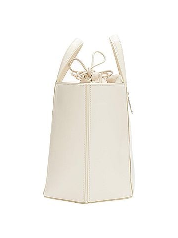 OFF-WHITE Off Virgil Abloh allen binder clip leather drawstring tote bag (view 2)