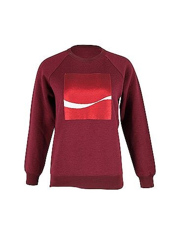 Marc Jacobs Marc Jacobs Coca-Cola Motif Sweatshirt in Burgundy Tencel (view 1)