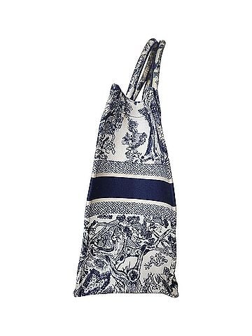 Christian Dior Dior Book Small Tote Bag in Navy Blue Canvas (view 2)